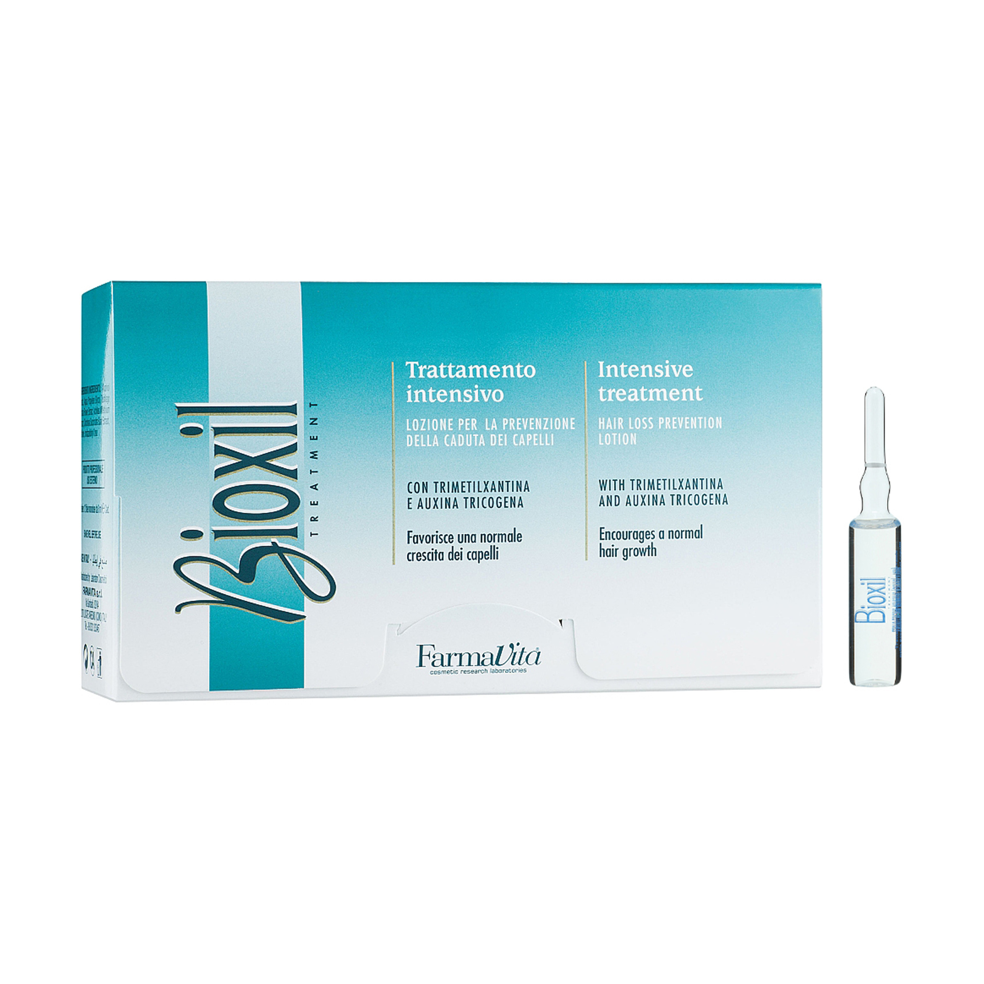 Лосьон FarmaVita Bioxil Intensive Treatment проти випадіння волосся, 12*8 мл